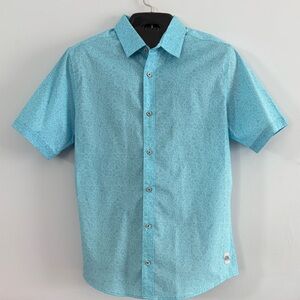 PGA Tour Aqua Blue Short-Sleeve Shirt